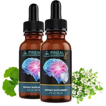 Pineal Guardian X wellness supplement bottle and natural cognitive wellness support formula
